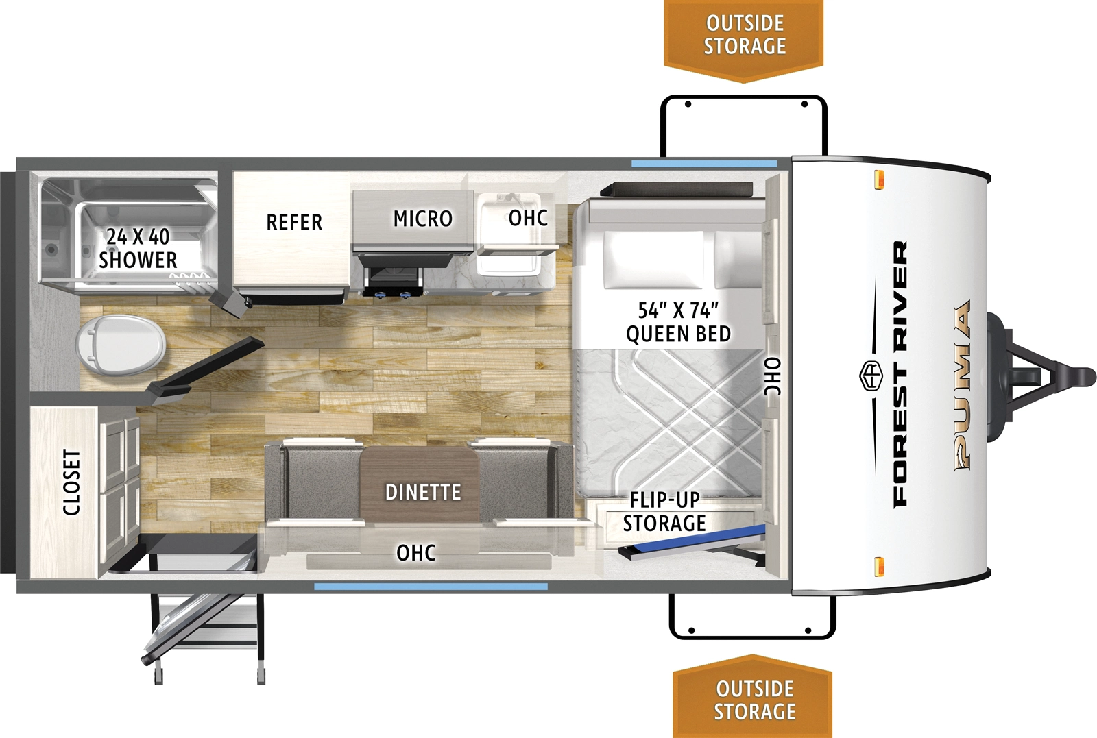 Puma Camping Edition 12FBCE Floorplan
